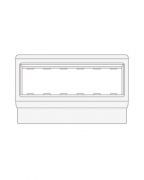 DKC 10653 Рамка под 6 модулей "BRAVA" PDA-3BN 100 W0