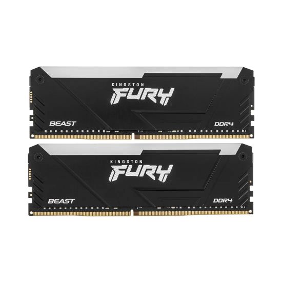 Модуль памяти Kingston Fury Beast RGB KF432C16BB12AK2/32WP DDR4 DIMM 32Gb(2x16Gb) 3200MHz CL16