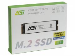 Твердотельный накопитель AGI AI818, 1Tb PCIe Gen4, Read 4700Mb/s, Write 2800Mb/s, Retail