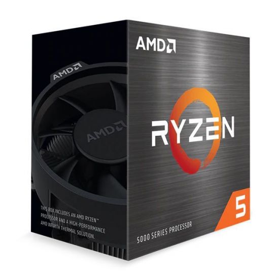 Процессор AMD Ryzen 5 5600X 3,7Гц (4,6ГГц Turbo) AM4, 7nm, 6/12, 3Mb L3 32Mb, 65W, with cooler Wraith Stealth  BOX