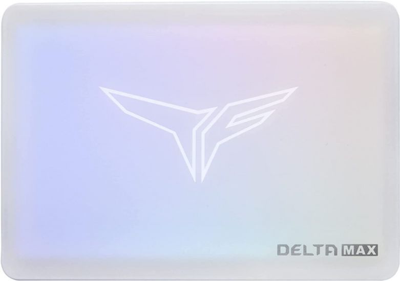 Твердотельный накопитель  512GB SSD TeamGroup T-FORCE Delta Max Lite, ARGB, 2.5” SATA3 R550Mb/s, W500MB/s T253TM512G0C425 White