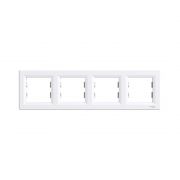 Рамка горизонтальная SE EPH5800421 Asfora 4 постовая белый