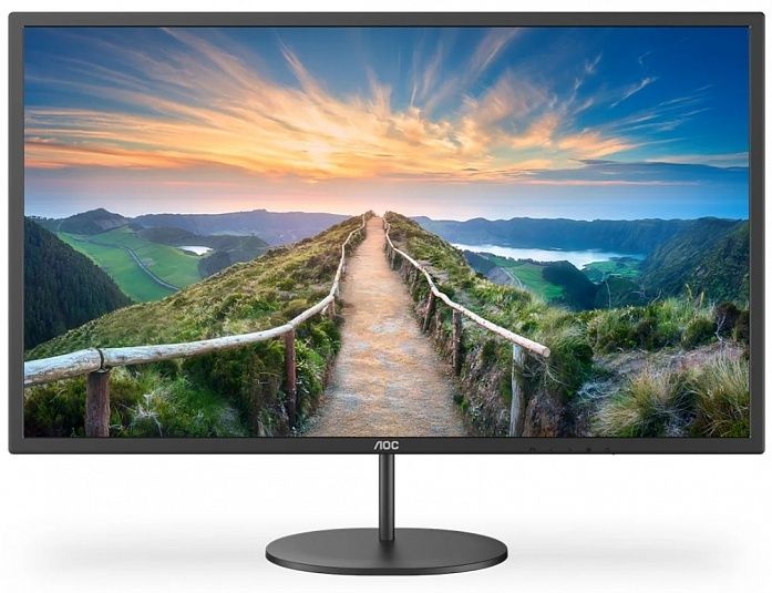 Монитор жидкокристаллический AOC Q32V4/01  LCD 31.5'' 16:9 2560х1440(WQHD) IPS, nonGLARE, 75 Hz, 250 cd/m2, H178°/V178°, 1200:1, 20М:1, 16.7M, 4ms, HDMI, DP, Tilt, Speakers, 3Y, Black