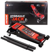 Домкрат подкатной гидравлический двухштоковый низкопрофильный с прорезиненной накладкой на рукоятке  47792       P-T830018