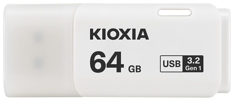 KIOXIA LU301W064GG4; 64GB USB 3.2 Gen 1 KIOXIA Hayabusa U301 WHITE - RETAIL