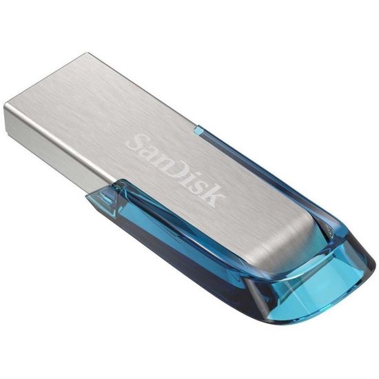 USB Flash карта SanDisk Ultra Flair SDCZ73-128G-G46B 128GB серебристый-синий