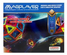 Конструктор Magplayer магнитный набор 45 эл.