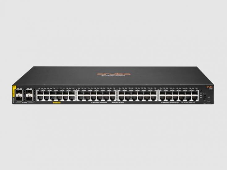 Переключатель HP Enterprise Aruba 6000 48G Class4 PoE 4SFP 370W Switch (R8N85A#ABB)