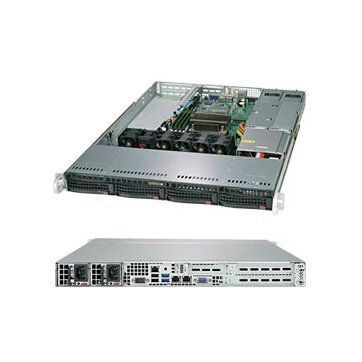 Supermicro server barebone SYS-5019C-WR 1U, Single Socket H4  E-2100 series, 4 DIMM slots, 4 Hot-swap 3.5" drive bays, 2 GbE LAN ports, 1 dedicated IPMI LAN, 1 PCI-E 3.0 x16 or 2 PCI-E x8, 1 PCI-E 3.0 x4 (in x8) slot; 500W RPSU