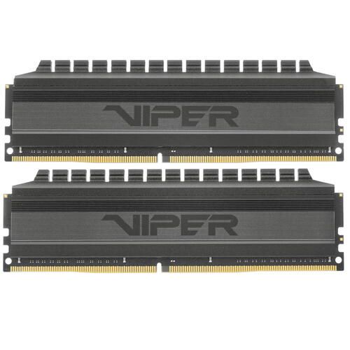 Модуль памяти Patriot Viper 4 Blackout, PVB432G320C6K, DDR4, DIMM, 32Gb, KIT, 2x16Gb, 3200Mhz, CL16