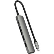 SATECHI 6-in-1 USB-C Slim Multiport Adapter (Space Grey)