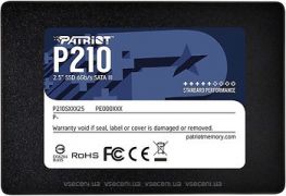 Твердотельный накопитель SSD 128 Gb SATA 6Gb/s Patriot P210 P210S128G25 2.5" 3D TLC