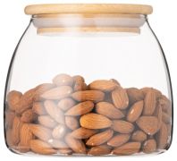 Банка для хранения Ardesto Fresh Classic 800 мл, стекло, бамбук AR1380BC