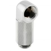 Фитинг угловой Bykski B-RD90-EXJ25 <90гр. 25ММ, Папа-мама, Silver>