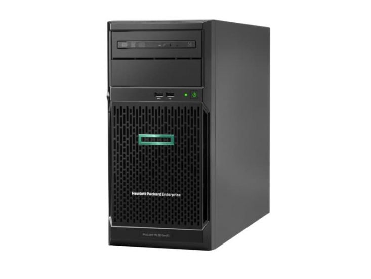 Сервер HP Enterprise ML30 Gen10  4 U/1 x Intel  Xeon  E-2134  3,5 GHz/16 Gb  DDR4  2666 MHz/S100i SATA only (0,1,5,10)/Nо ODD /1 х 500W