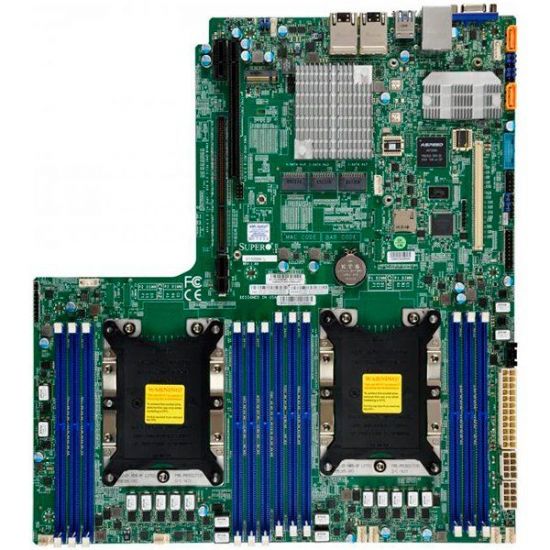 Серверная материнская плата SuperMicro X11DDW L Motherboard Dual Socket P (LGA 3647) supported, CPU TDP support 205W, 2 UPI up to 10.4 GT/s.
