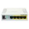 Сетевой коммутатор MikroTik RB260GSP  RouterBOARD, PoE 4 порта, Passive PoE, 1 x SFP, 5 портов 10/10