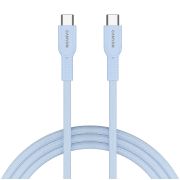CANYON cable OnWire 60CL C-C 60W COLOR Braided 1m Light Blue
