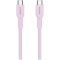 CANYON cable OnWire 60CL C-C 60W COLOR Braided 1m Pink