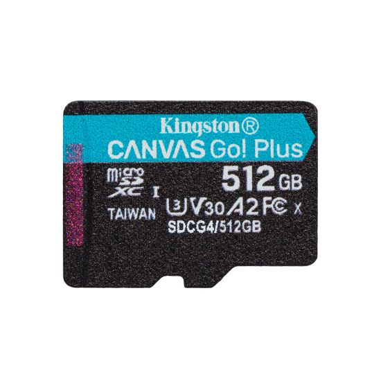 Карта памяти Kingston SDCG4/512GBSP Canvas Go Plus A2 U3 V30 512GB