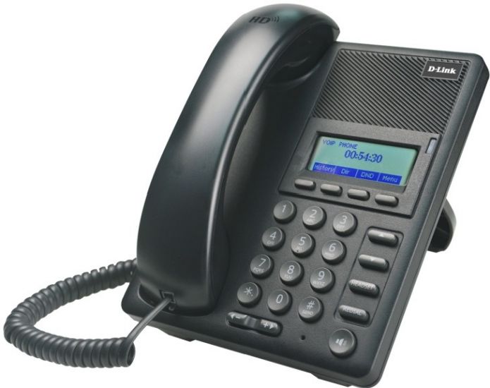 IP-телефон с 1 WAN-портом 10/100Base-TX с поддержкой PoE и 1 LAN-портом 10/100Base-TX