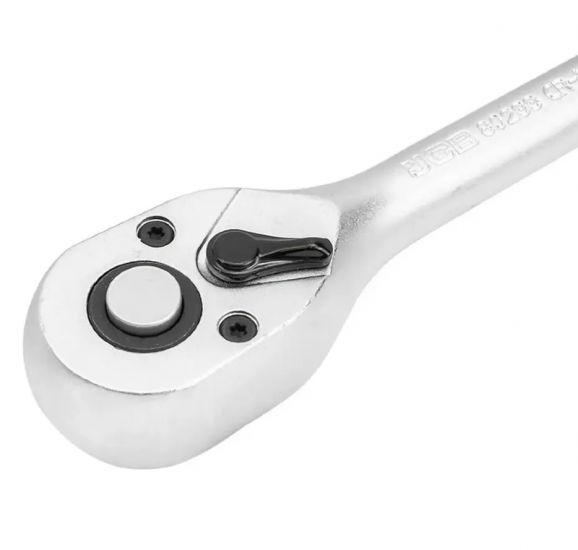 Трещотка реверсивная с резиновой ручкой 3/8"(L-200мм, 72зуб) 61803 JCB-80233