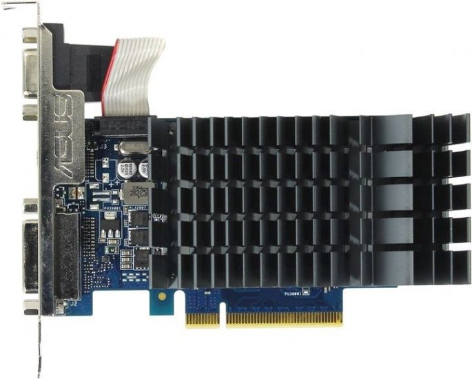 Видеокарта ASUS GeForce GT 710 1Gb 32bit GDDR5 D-Sub DVI HDMI PCI-E GT710-SL-1GD5-BRK
