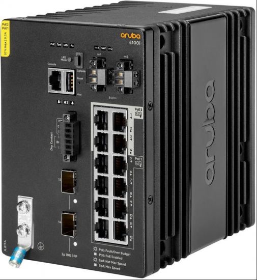 Коммутатор HP Enterprise Aruba 4100i 12G CL4/CL6 POE 2SFP  DIN Switch (JL817A)