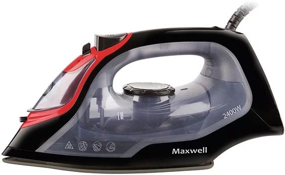 Утюг Maxwell MW-3034 черный-красный