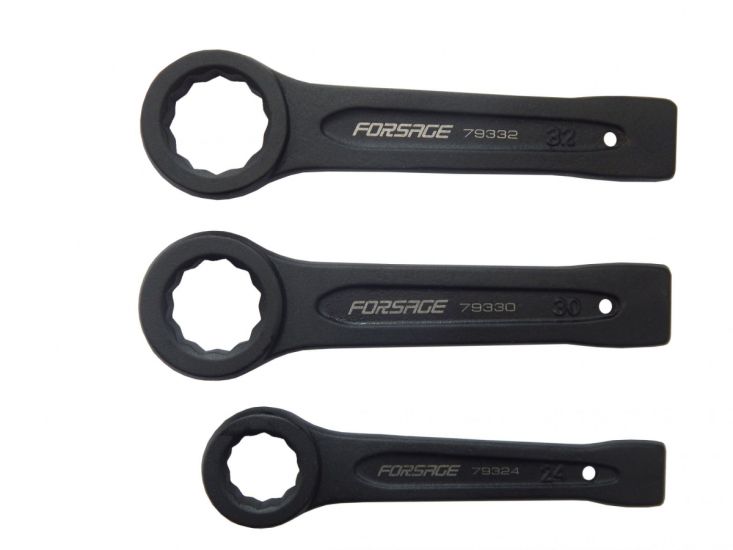 Ключ накидной ударный односторонний 32мм (L-190мм) Forsage F-79332 19244