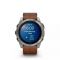 Часы с навигатором Garmin fenix 8 51mm,AMOLED, сапфир, светлые, кожа 010-02905-40