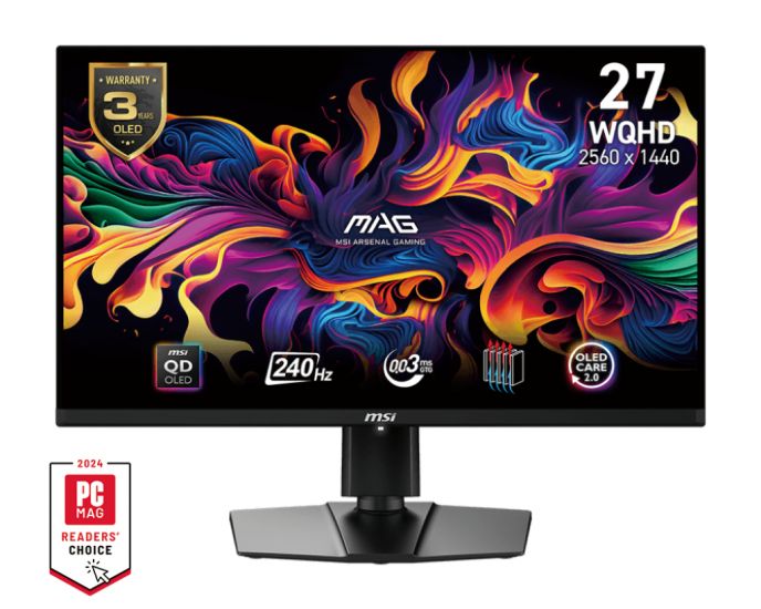 26.5" MSI MAG 271QPX QD-OLED E2 черный