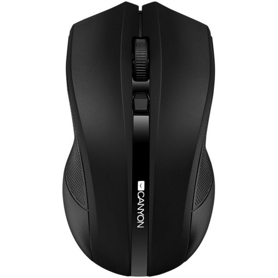 CANYON MW-5 2.4GHz wireless Optical Mouse with 4 buttons, DPI 800/1200/1600, Black, 122*69*40mm, 0.067kg