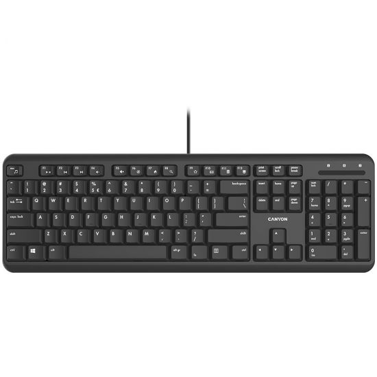 wired keyboard with Silent switches ,105 keys,black, 1.5 Meters cable length,Size 442*142*17.5mm,460g,RU layout
