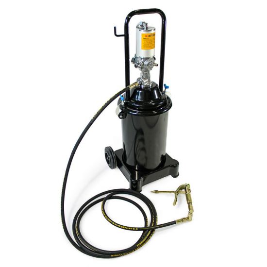 Нагнетатель смазки пневматический перекатной с емкостью 12л(50:1,пр-ть:0-0.85 л/мин, давление смазки Forcekraft FK-TRH12 51121