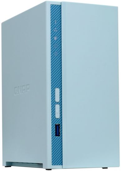 Сетевое оборудование QNAP Сетевой накопитель D2 (Rev. B)  с двумя отсеками для жестких дисков. Четырехъядерный процессор Realtek RTD1296, 1,4 ГГц, 2 ГБ
