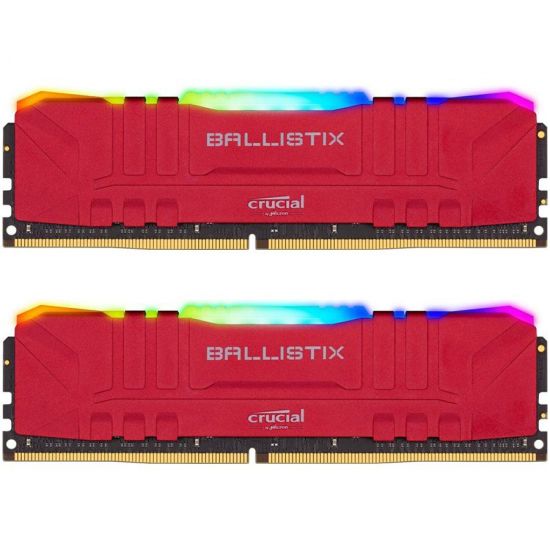 Оперативная память 16GB KIT (2x8Gb) DDR4 3600MHz Crucial Ballistix Gaming Memory (Red) PC4-28800 1.35V UDIMM 288pin BL2K8G36C16U4RL