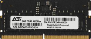 ОЗУ AGI SODIMM 8Gb DDR5, 5600MT/s, CL40, 1.1v, AGI560008SD238-ST