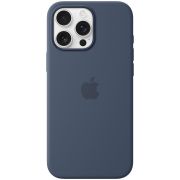 iPhone 16 Pro Max Silicone Case with MagSafe - Denim,Model A3316