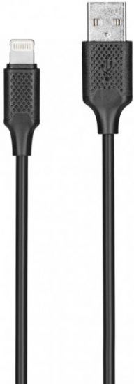 Кабель KITs USB 2 to Lightning cable, 2A, black, 1m, Артикул: KITS-W-003 /Китай/