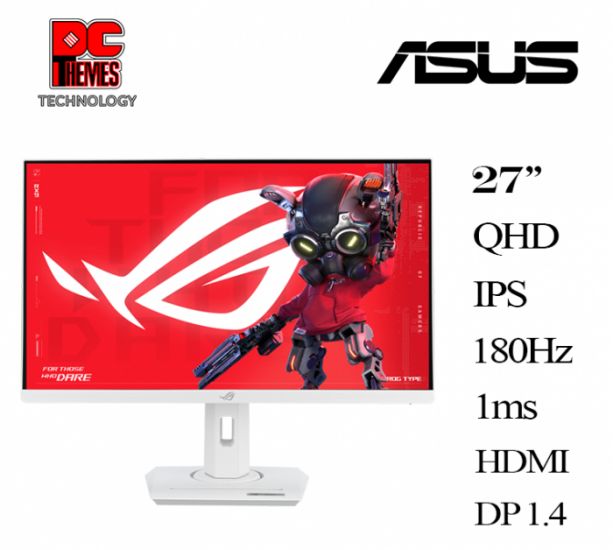 Монитор ASUS ROG Strix XG27ACS 27" QHD(2560x1440x180Hz),350cd,1K:1,1ms,G-SYNC,97% DCI-P3,HDR,DP,HDMI,USB-C,WHITE