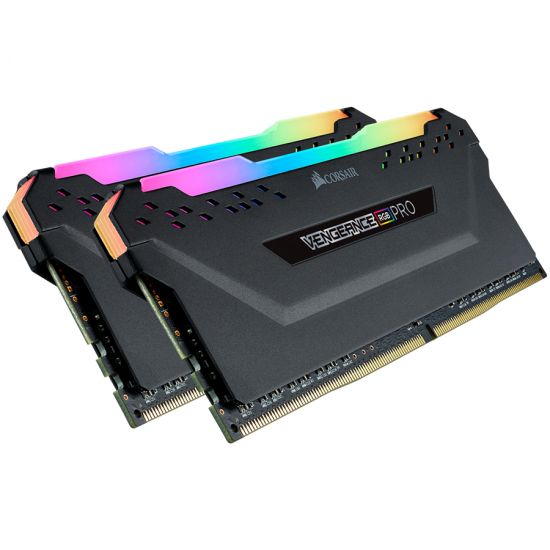 Corsair DDR4, 3200MHz 16GB 2x8GB DIMM, Unbuffered, 16-18-18-36, XMP 2.0, VENGEANCE RGB PRO Heatspreader, RGB LED, 1.35V, EAN:0843591075381