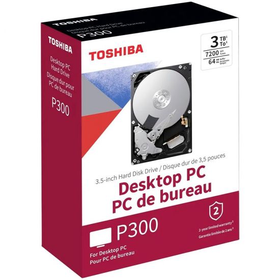 HDD Desktop TOSHIBA P300 (3.5", 6TB, 128MB, 5400 RPM, SATA 6Gb/s)