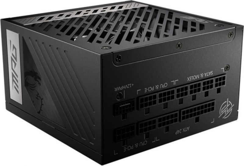 Блок питания MSI MPG A850G PCIE5, 850W, Active PFC, 80  GOLD, Full Modular, Поддержка видеокарт Nvidia® GeForce RTXTM серии 40, MPG A850G PCIE5