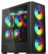 Компьютерный корпус 2E GAMING VERTEX GI01B, без БП, 2xUSB 3.0, 1xUSB Type-C, 3x140mm ARGB fans, 1x12