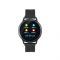 Smart watch, 1.22inch colorful LCD, 2 straps, metal strap and silicon strap, metal case, IP68 waterproof, multisport mode, camera remote, music control, 150mAh, compatibility with iOS and android, Black, host: 42*48*12mm, belt: 222*18mm, 52.3g