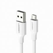 Кабель Ugreen US289 Micro USB Male To USB 2.0 A  Male Cable 2M (White), 60143