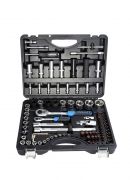 Набор инструментов 94+6 предметов 1/4",1/2"(6гр.)+(головка-бита1/4":T40;биты 5/16":М5,6,8,10,12,14;головка 1/2"8мм;ключиГ-обр.:4,5,6мм,T20H,T25H) Forsage F-4941-5 PREMIUM 27803