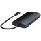 SATECHI USB-C MultiPort Adapter 8K with Ethernet V3 - Midnight