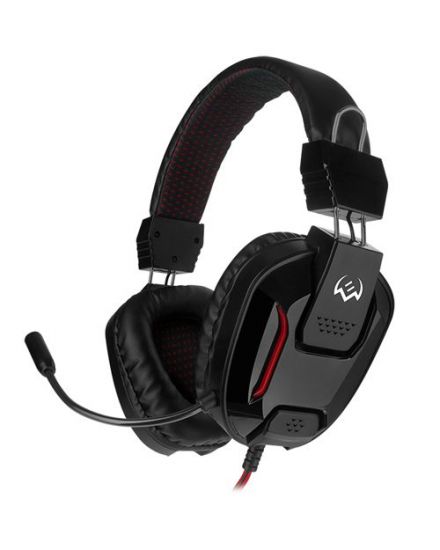 SVEN AP-G555MV Игровые стереонаушники с микрофоном черный-красный SVEN AP-G555MV Игровые стереонаушники с микрофоном черный-красный
